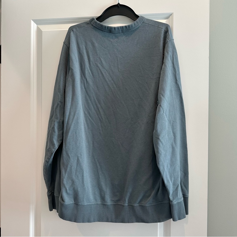 Tasc Performance Teal Crew Neck Sweatshirt - Picture 5 of 7